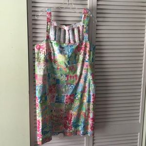 Lilly Pulitzer state Patchwork dress
